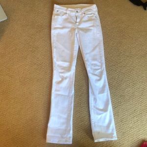 7 for all mankind white jeans size 25